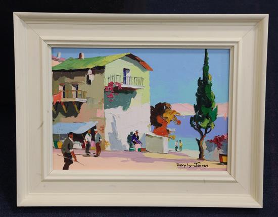 Cecil Rochfort DOyly John (1906-1993) Centre Margarita, near Rapallo, Italian Riviera 10 x 14in.